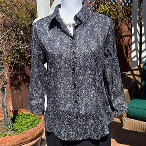 Coldwater Creek Abstract Print Blouse